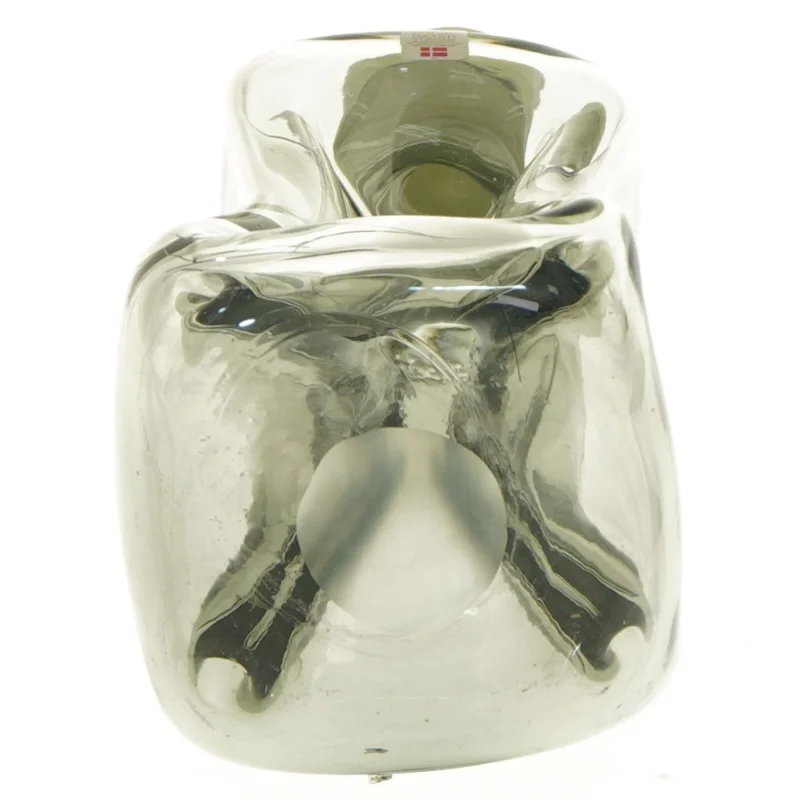 Glaskaraffel (klukflaske) med prop fra Holmegaard (str. 27 cm)