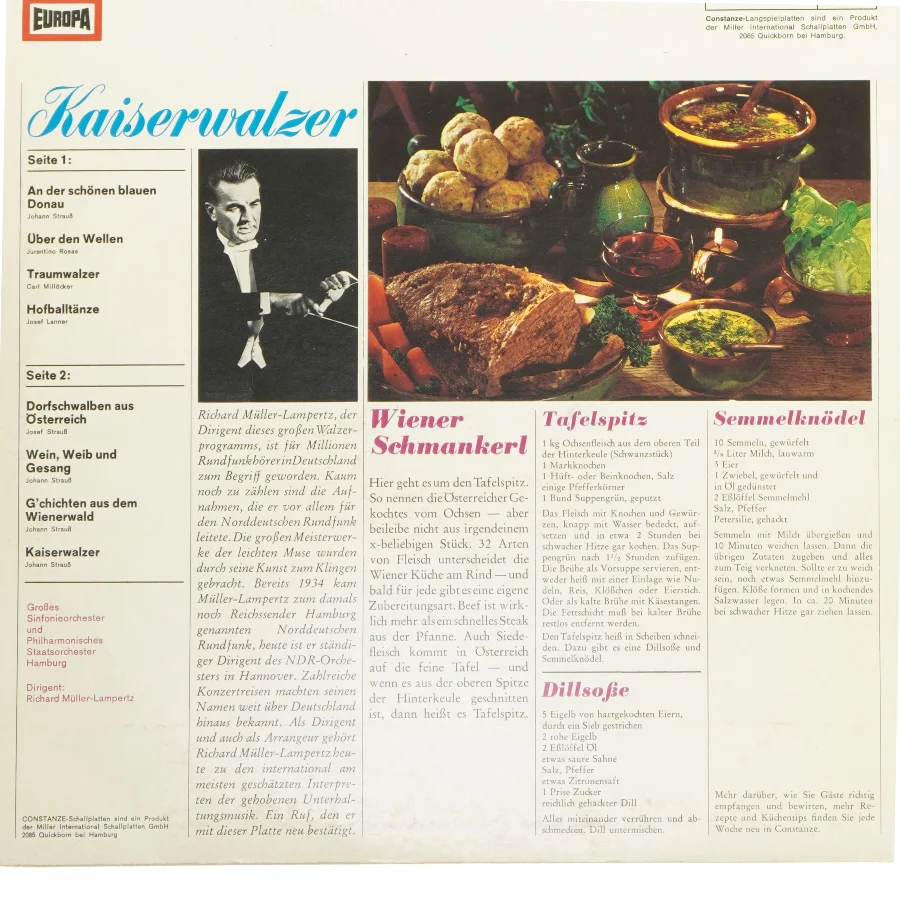 Kaiserwalzer LP fra Constanze