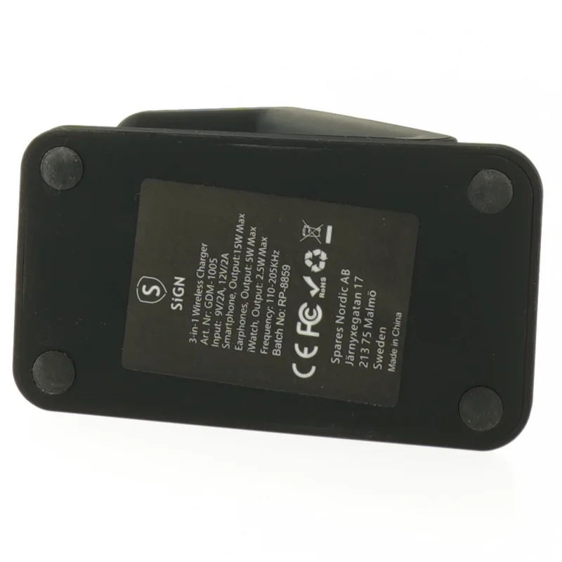 Trådløs oplader stand fra SIGN (str. 14 cm)