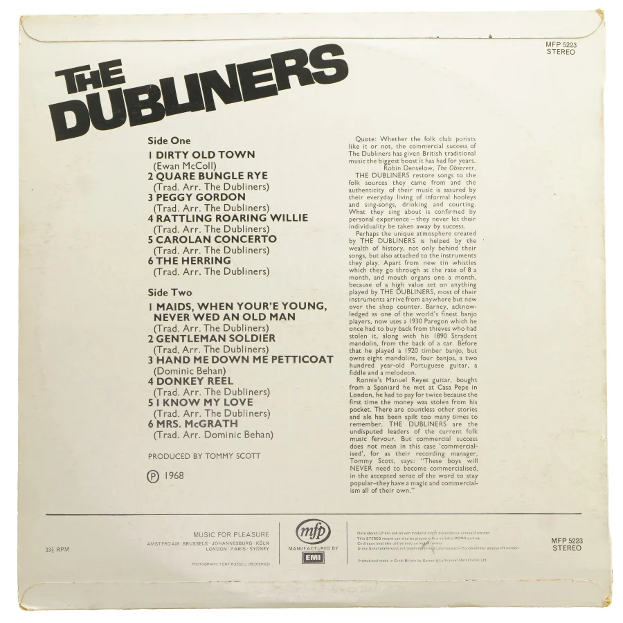 The Dubliners LP-plade