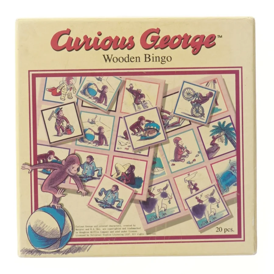 Curious George Wooden Bingo (str. 21x21 cm)
