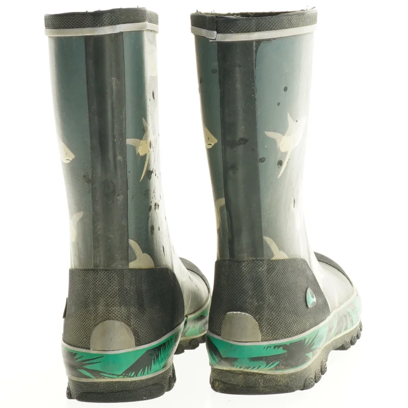 Børnegummistøvler med hajmotiv fra Viking (str. 32)