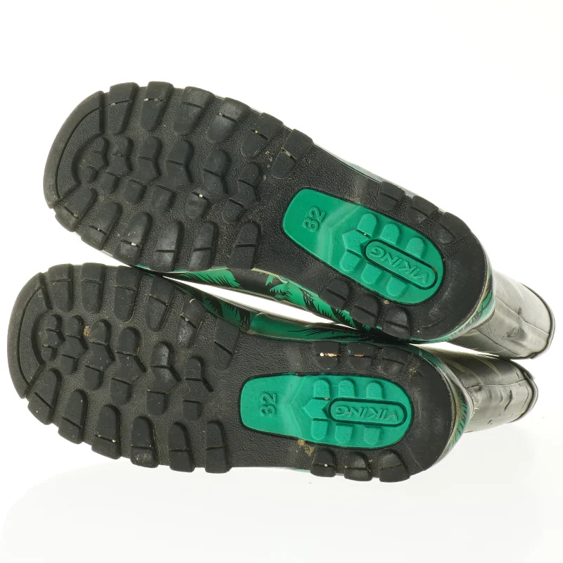 Børnegummistøvler med hajmotiv fra Viking (str. 32)