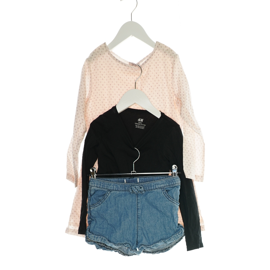 Kjole, bluse og shorts (Str. 116)