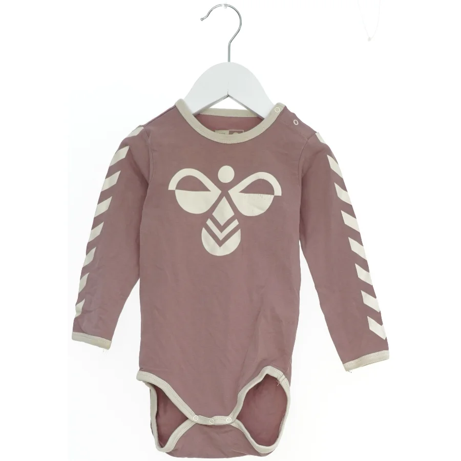Langærmet bodystocking med tryk fra Hummel (str. 86)