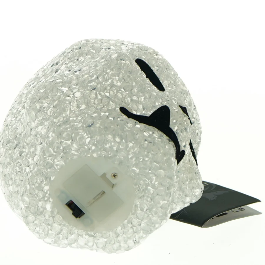 Skelethoved bordlampe fra Coop (str. 11 x 7 cm)
