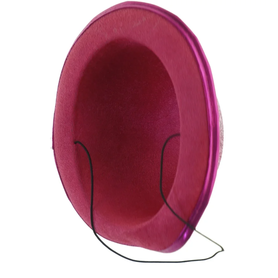 Rosa glitrende hat (str. Ø. 20 cm)
