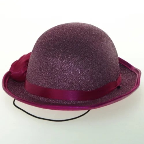 Rosa glitrende hat (str. Ø. 20 cm)