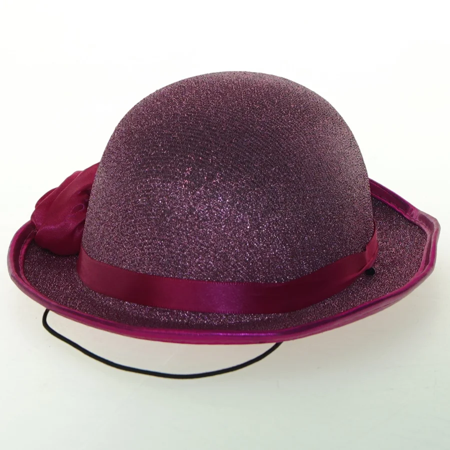 Rosa glitrende hat (str. Ø. 20 cm)
