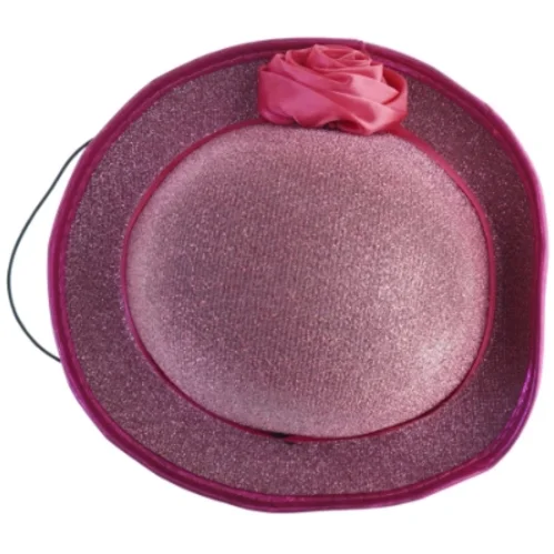 Rosa glitrende hat (str. Ø. 20 cm)