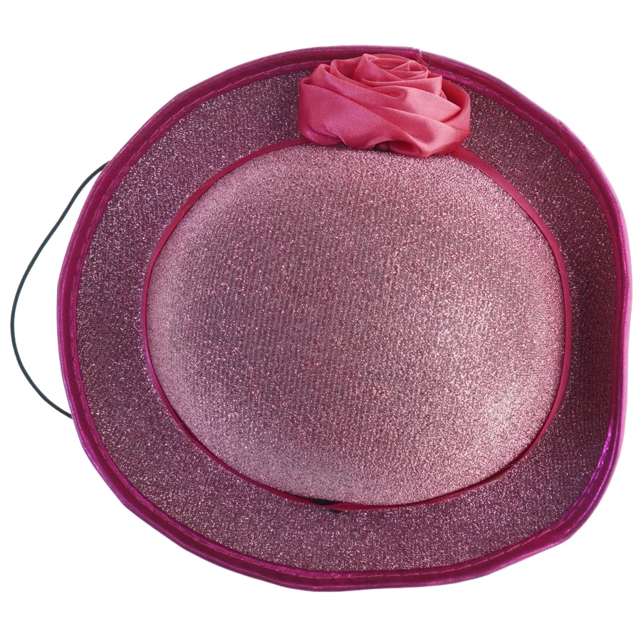 Rosa glitrende hat (str. Ø. 20 cm)