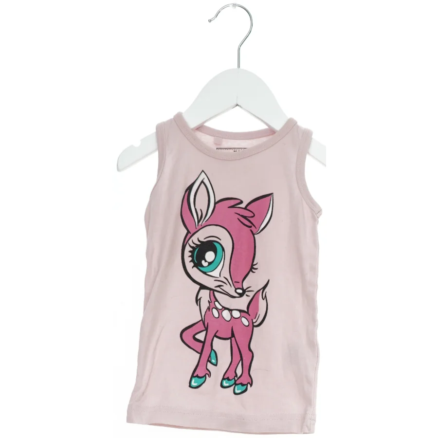 Lyserød tanktop med hjortedesign fra Mads & Mette (str. 92)