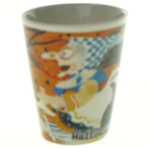 Keramikkrus med Halloween-tema (str. 10 x 11,5 cm)