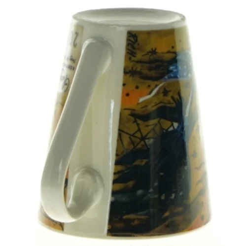 Keramikkrus med Halloween-motiv (str. 10 x 11,5 cm)