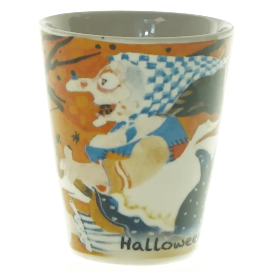 Keramikkrus med Halloween-motiv (str. 10 x 11,5 cm)