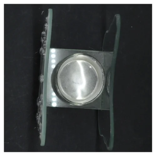 Glas fyrfadslys holder