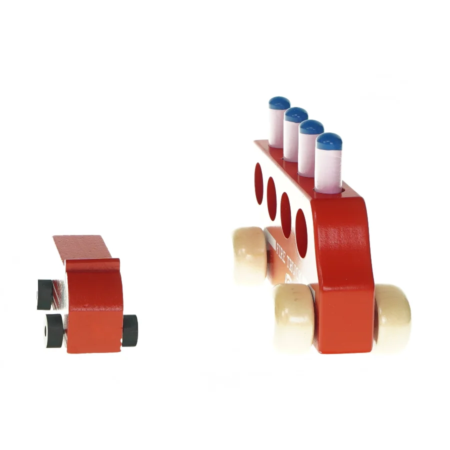 Legetøjsbiler i træ (2 styks)