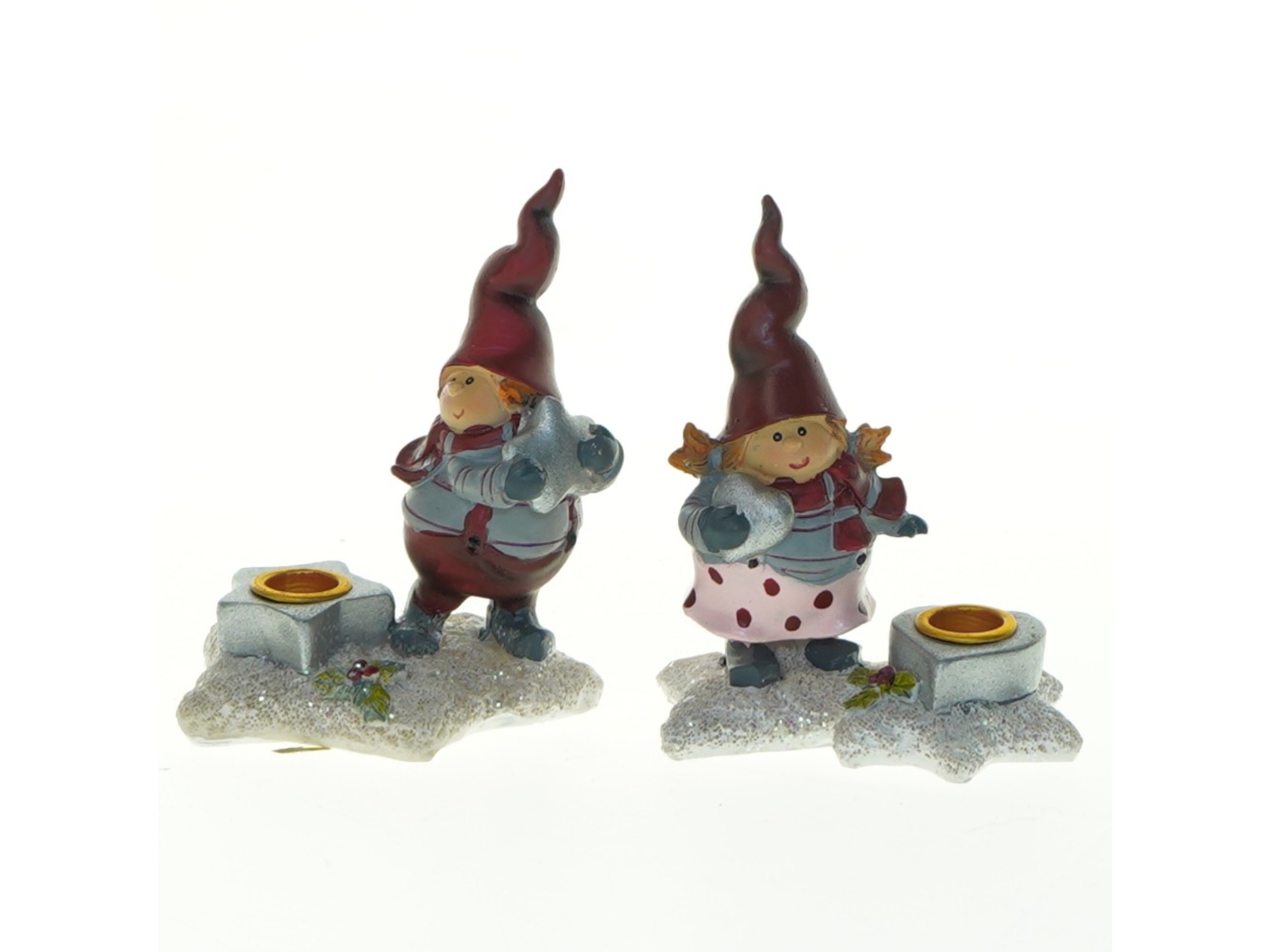 Nissepar med lys (str. 7x9 cm)