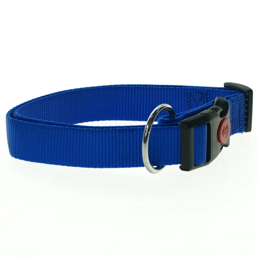 Blå hundehalsbånd (str. 35 cm lang)