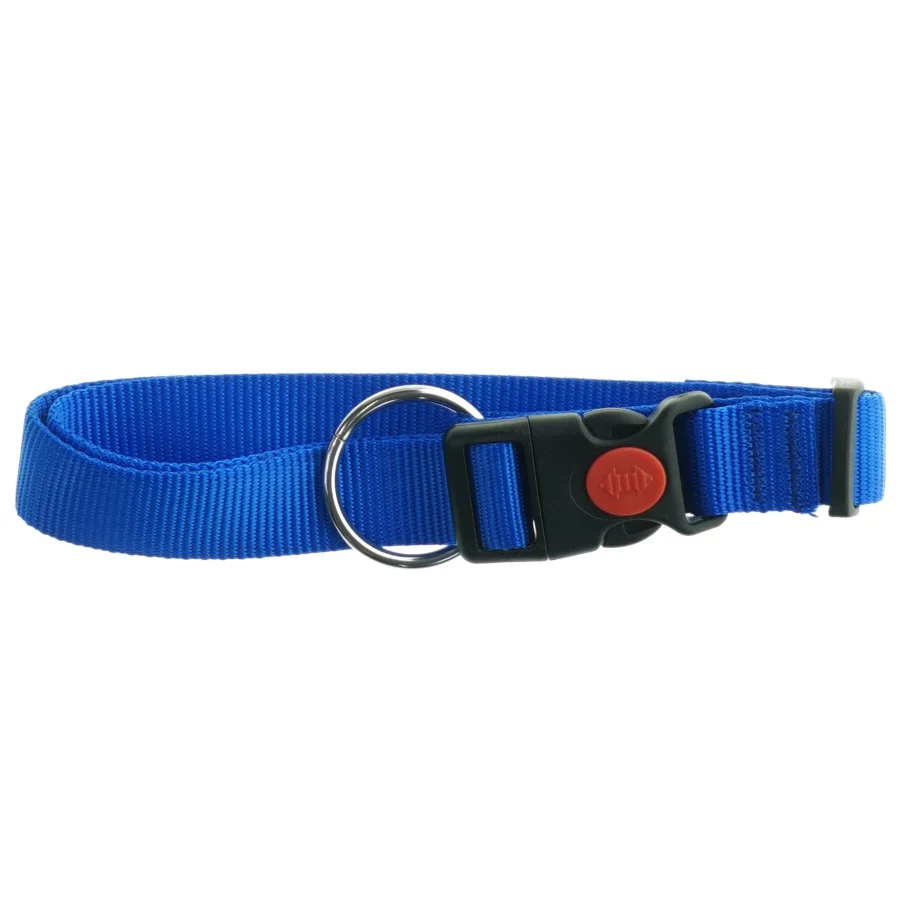 Blå hundehalsbånd (str. 35 cm lang)
