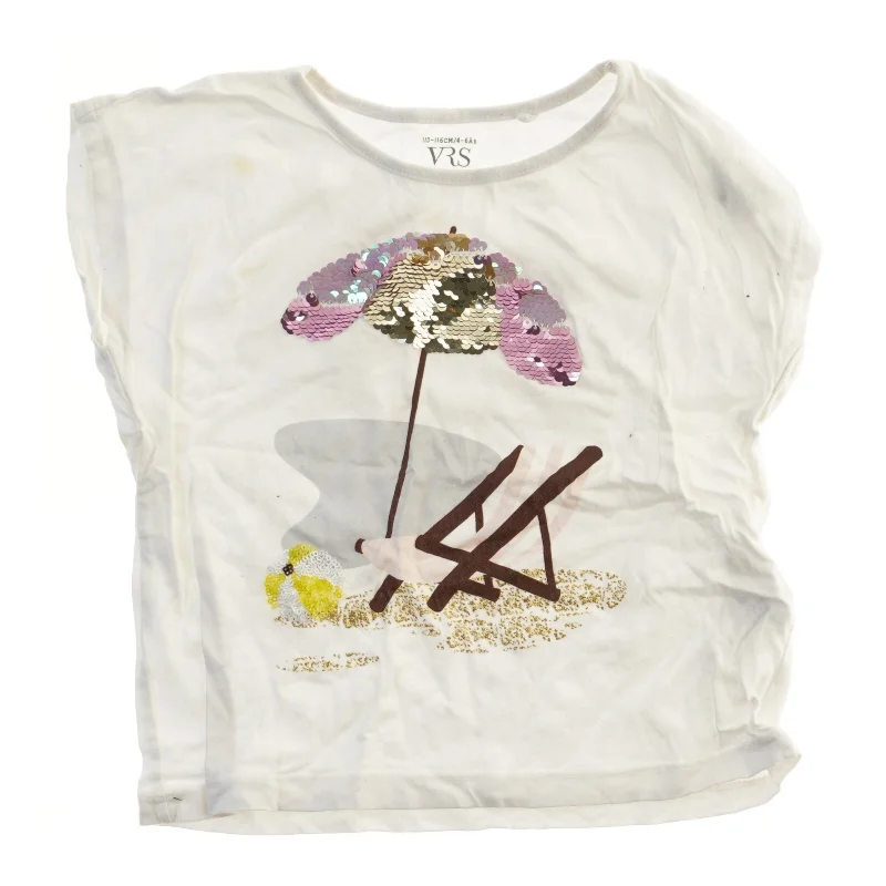 Piget-shirt med palietter fra VRS (str. 110)