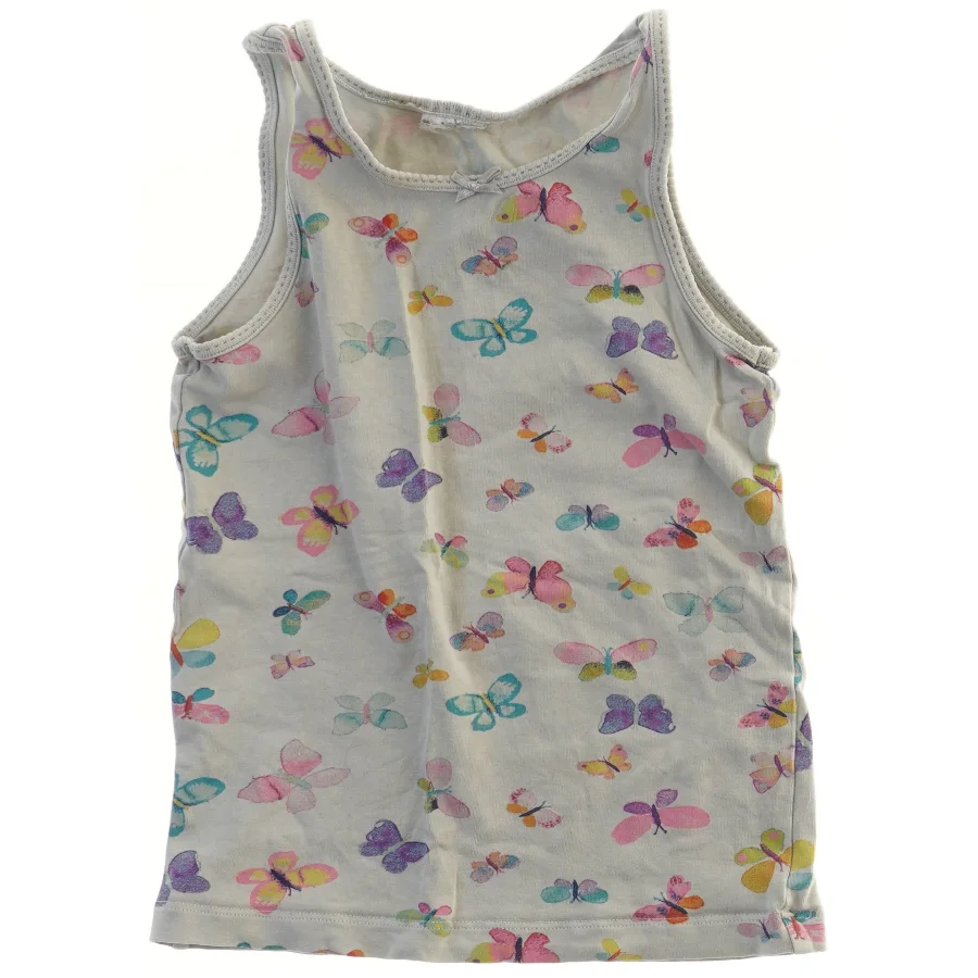 Sommerbluse med sommerfugleprint (str. 110)