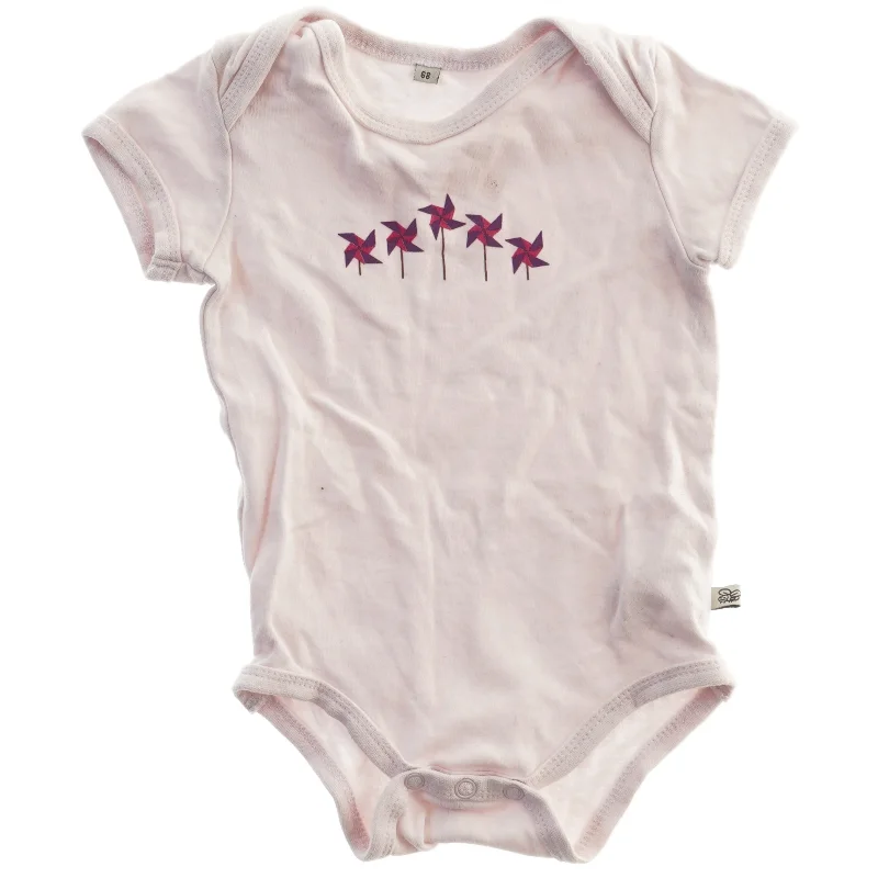 Lyserød bodystocking med karruselmotiv fra Pippi (str. 68)