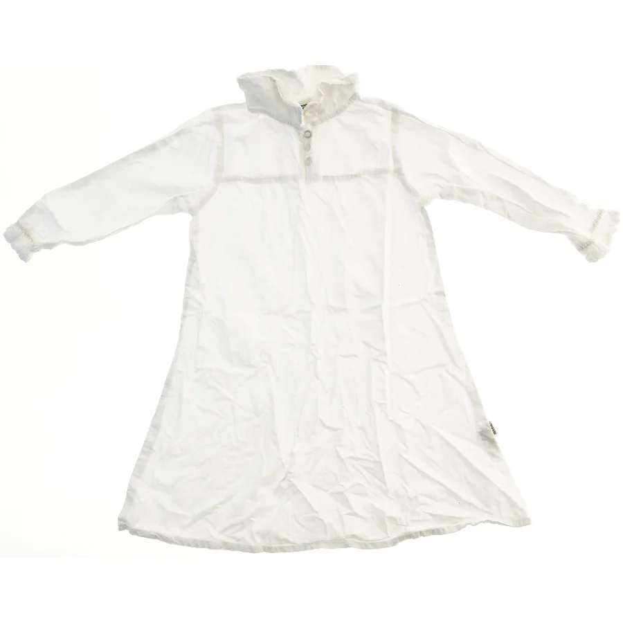 Hvid natkjole med krave fra bombiBitt (str. 98)