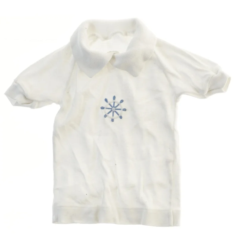 Kortærmet t-shirt med krave (str. 56)