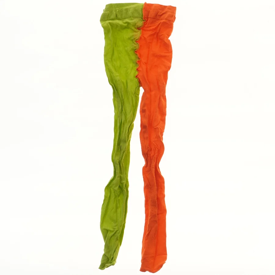 Tofarvede strømpebukser (str.  længde 68 cm, talje 20 cm)
