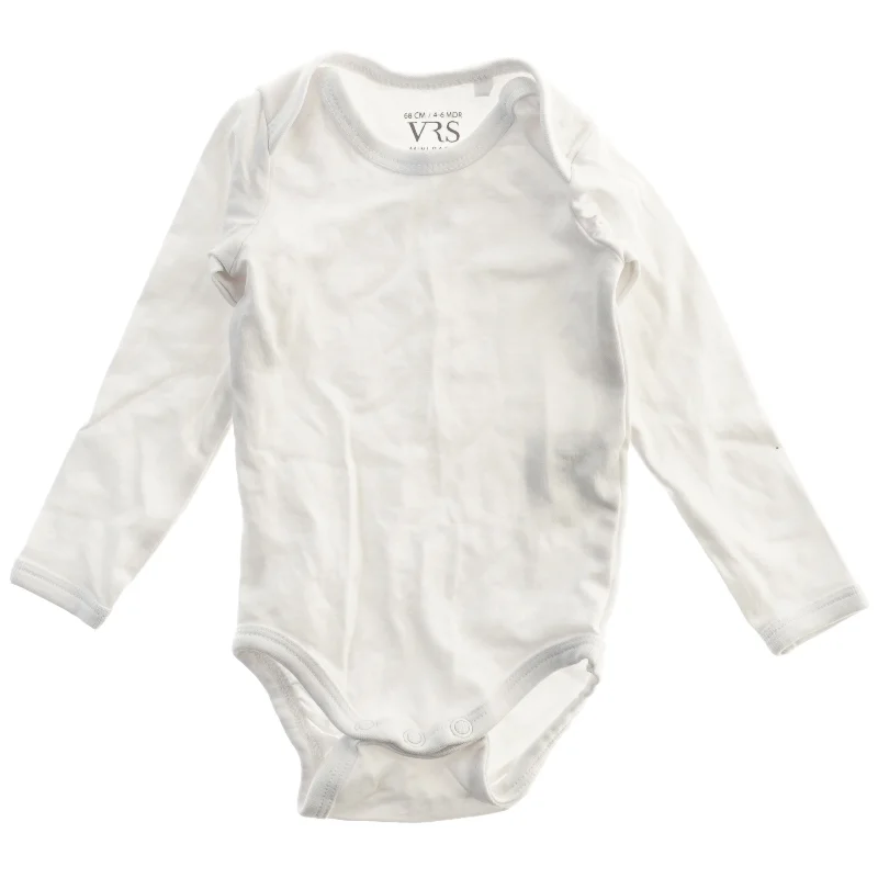 Hvid langærmet bodystocking fra VRS (str. 68)