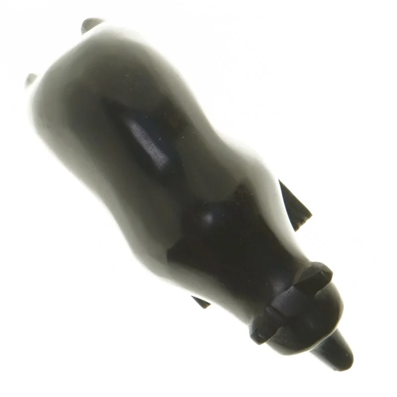 Træfigur af bjørn, håndskåret (vintage) (str. 13x7,5 cm)