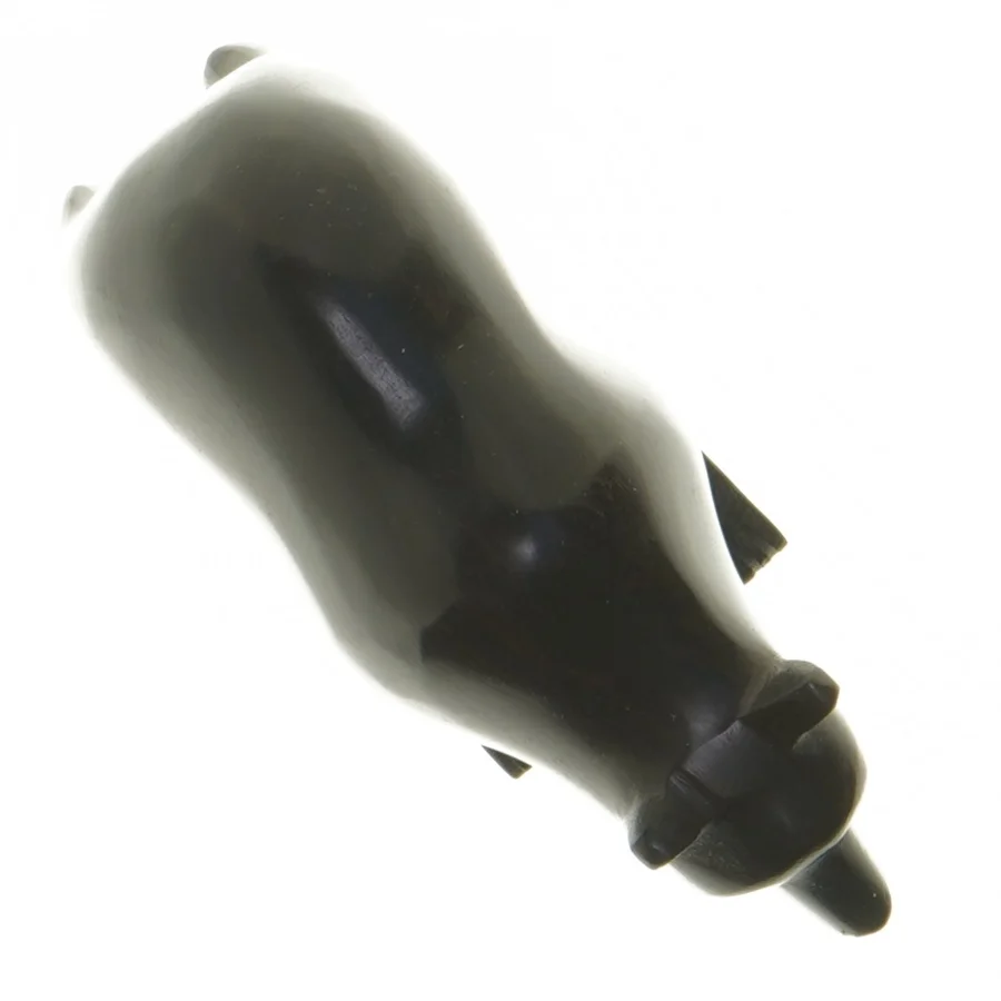 Træfigur af bjørn, håndskåret (vintage) (str. 13x7,5 cm)