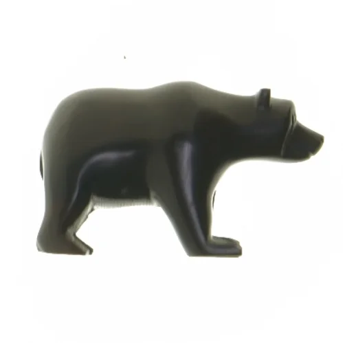 Træfigur af bjørn, håndskåret (vintage) (str. 13x7,5 cm)