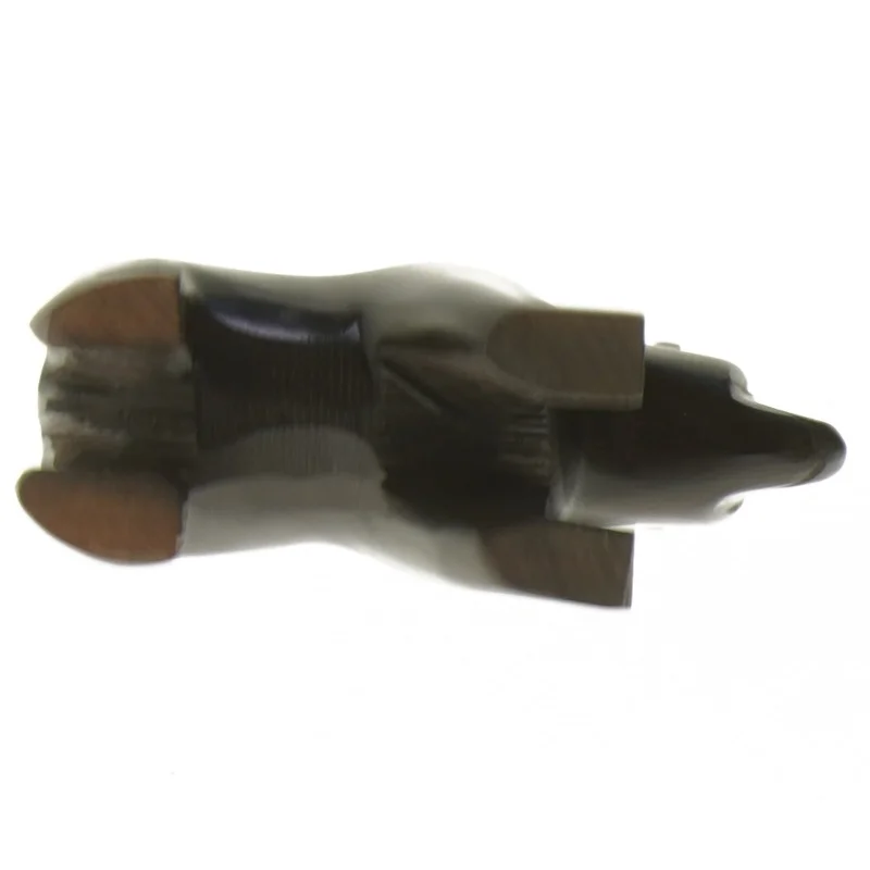 Træfigur af bjørn, håndskåret (vintage) (str. 13x7,5 cm)