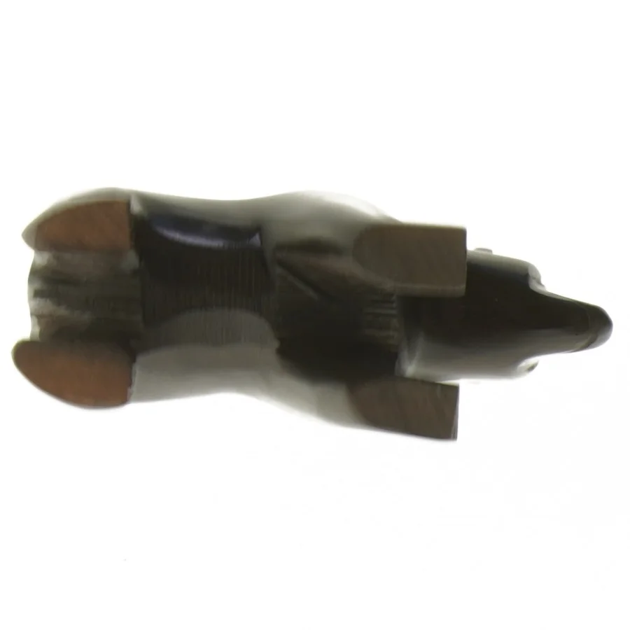 Træfigur af bjørn, håndskåret (vintage) (str. 13x7,5 cm)