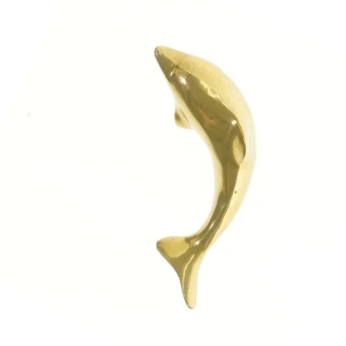 Vintage messing delfin, souvenir fra Athen, 1990’erne (str. 15 cm)