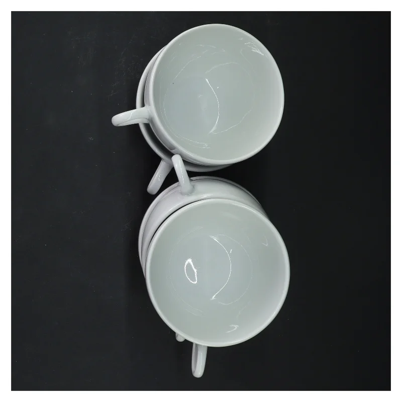 5 stk Pillivuyt Cecil kaffekopper (18 cl) UDEN underkopper.