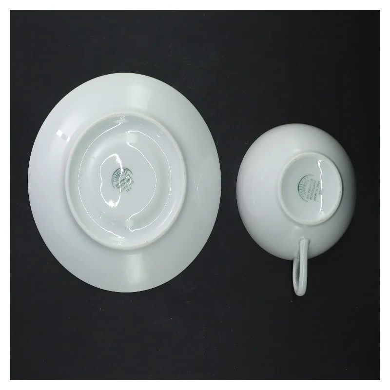 6 stk. Pillivuyt Cecil tekopper 29cl med underkopper