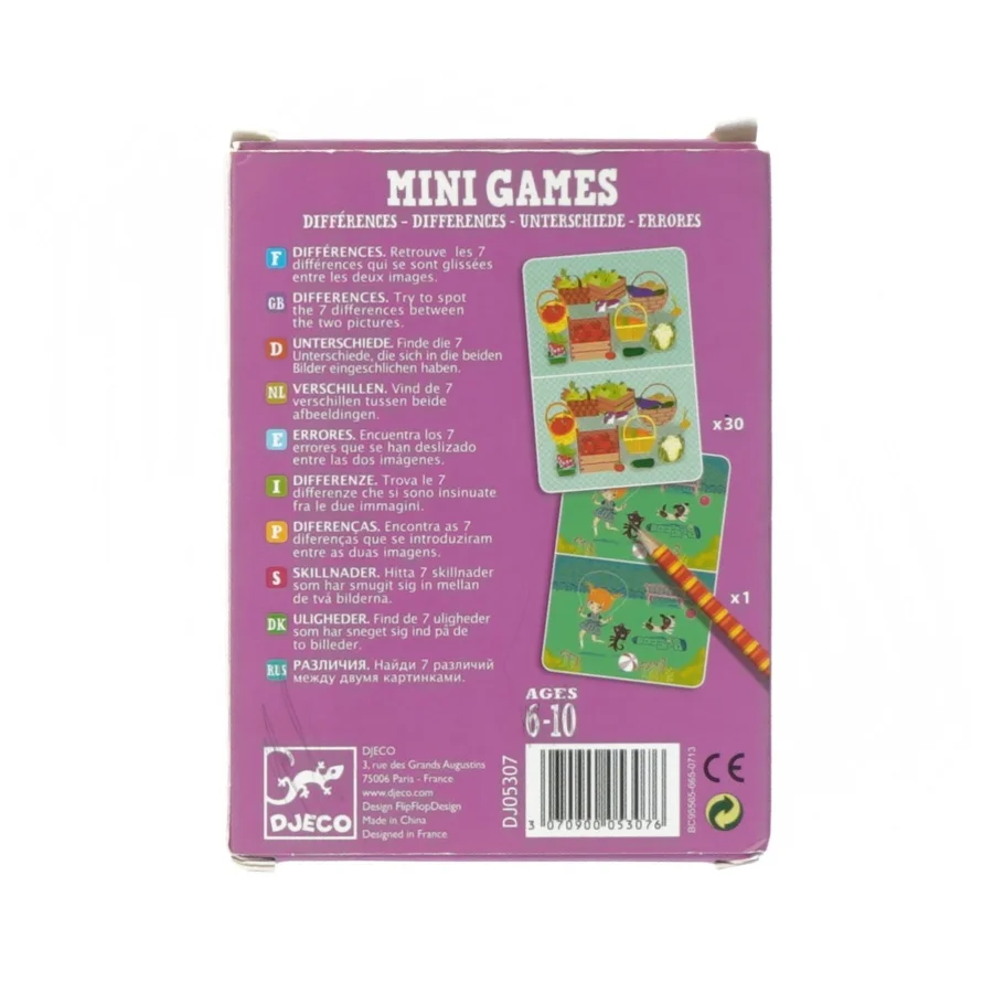 Mini spil fra Djeco (str. 15 x 11 cm)