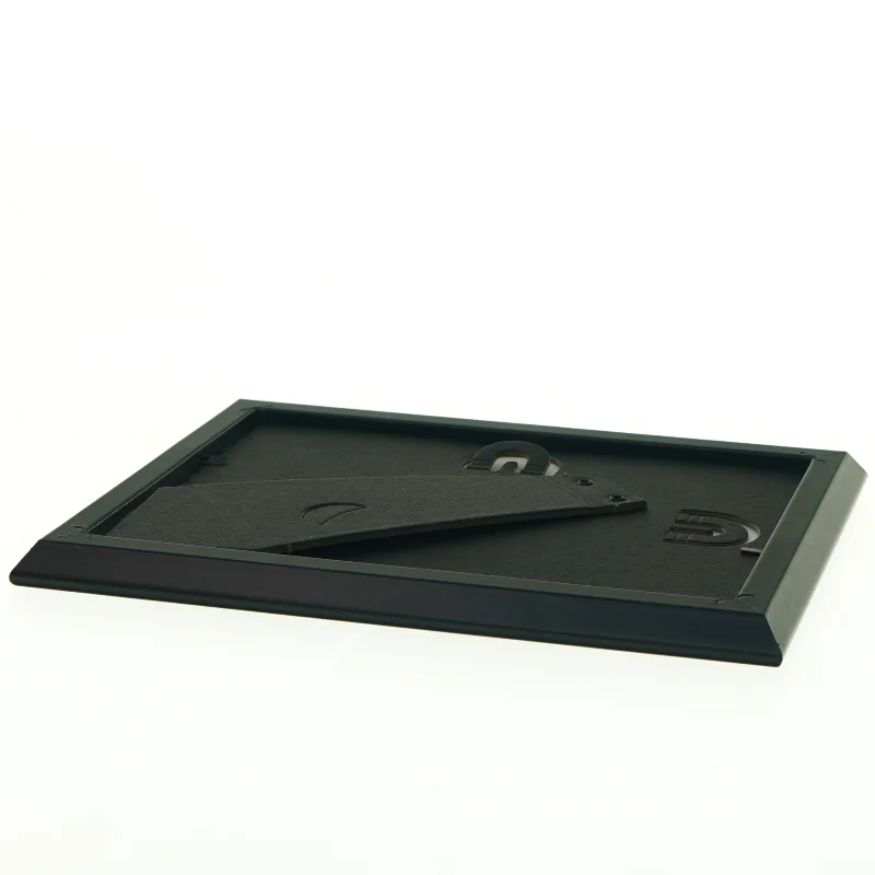 Sort ramme med glas (str. 13 x 18 cm)
