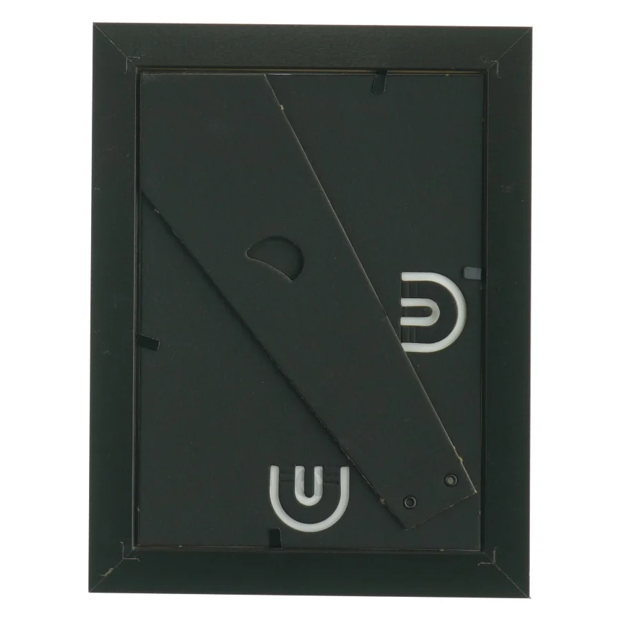 Sort billedramme med tekst (str. 13 x 18 cm)