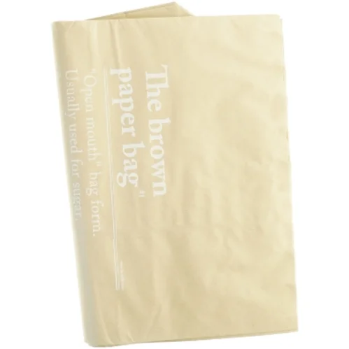 Brunt papirindkøbspose/vasketøjspose (str. 50 x 70 cm)