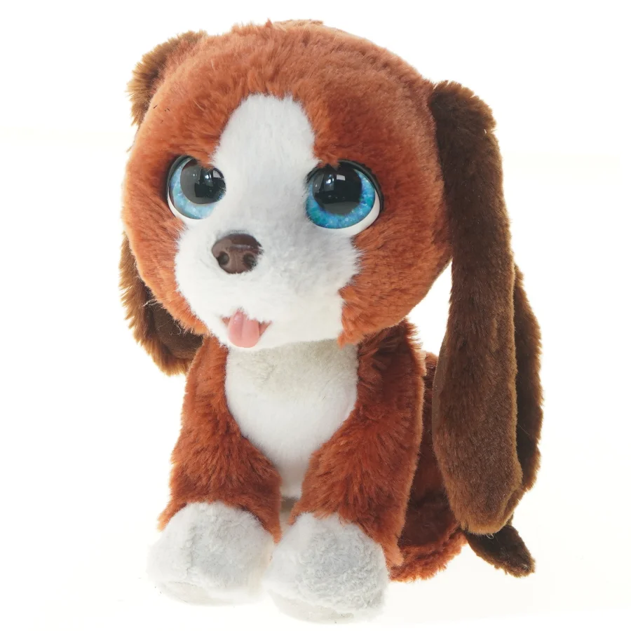 Interaktiv bamse hund 24,5 cm (str. 24,5 cm)