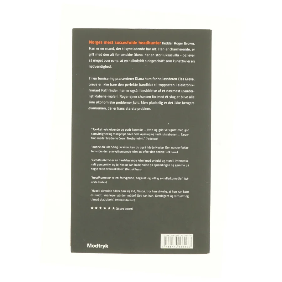 Headhunterne af Jo Nesbø (Bog)