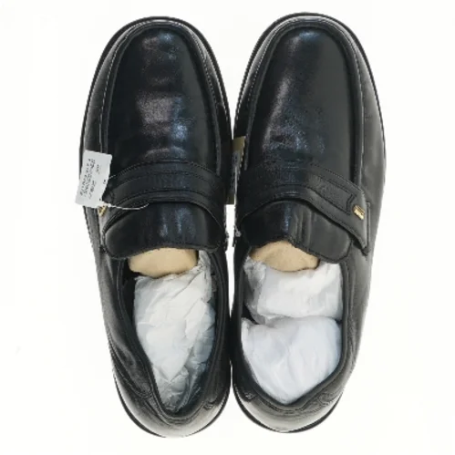 Sorte nye læder loafers herresko str. 45 fra Claudio Conti (str. 45 )
