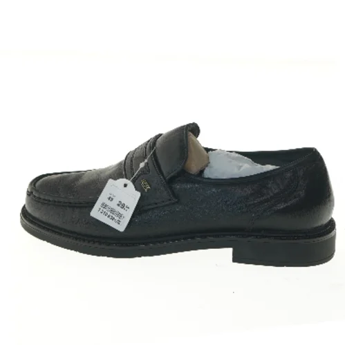 Sorte nye læder loafers herresko str. 45 fra Claudio Conti (str. 45 )