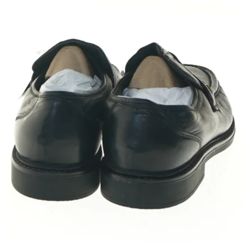Sorte nye læder loafers herresko str. 45 fra Claudio Conti (str. 45 )