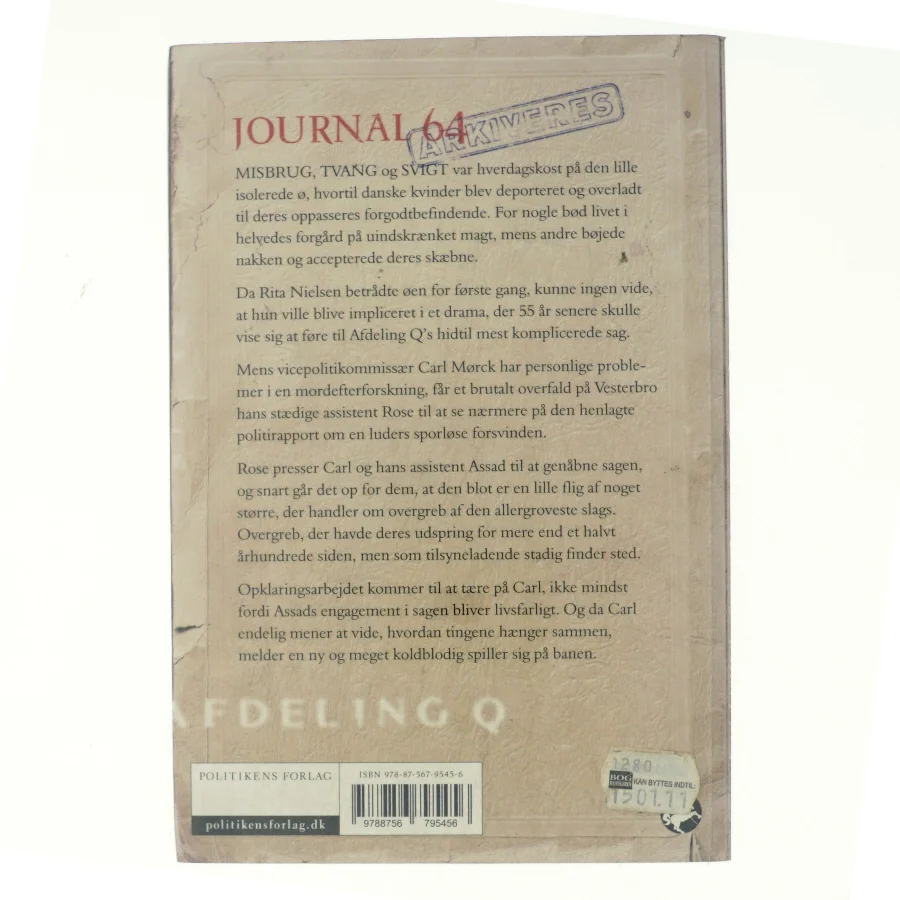 Journal 64 : krimithriller af Jussi Adler-Olsen (Bog)