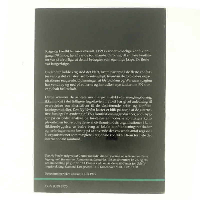 Den ny verden 2, Når boblen brister, -Alternativ konfliktløsning